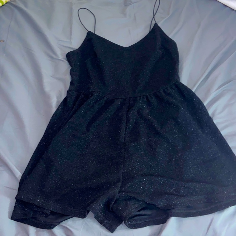 H&M Sparkly Black Romper